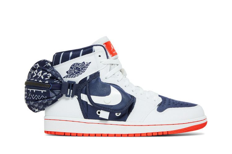 Air Jordan 1 Retro High Utility 'Quai 54' — White/Neutral Indigo/Light Bone