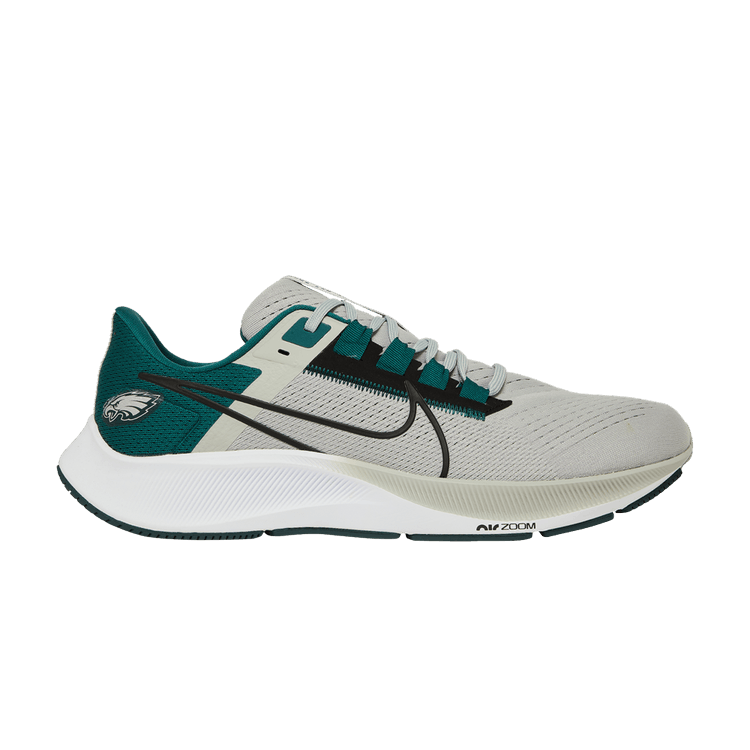Nike NFL x Air Zoom Pegasus 38 'Philadelphia Eagles' — Medium Silver/Black/Sport Teal