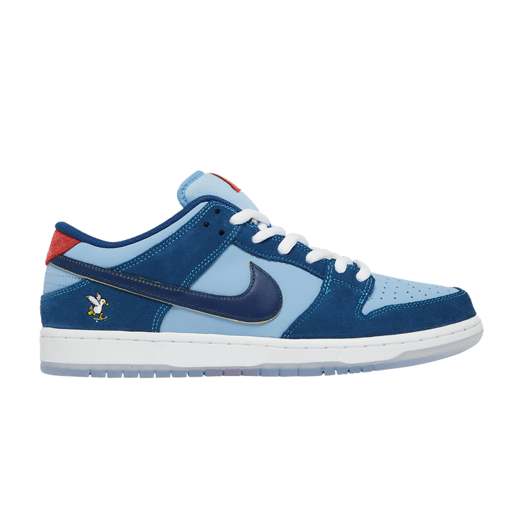 Why So Sad? x Nike Dunk Low SB 'The Predatory Bird' — Coastal Blue/Speed Yellow/University Red