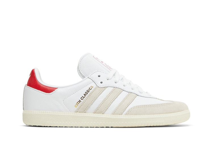 Kith x adidas Samba OG 'Classics Program - White Red' — Footwear White/Off White/Scarlet