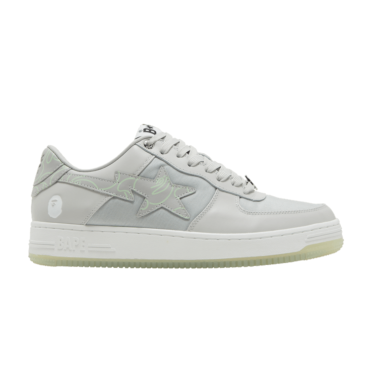 Bapesta 'Text Code Camo - Grey' — Grey