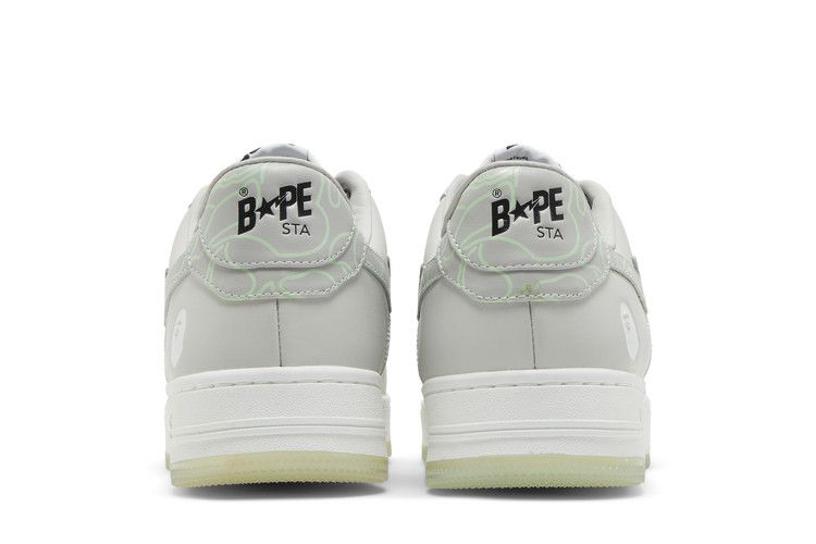 Bapesta 'Text Code Camo - Grey' — Grey
