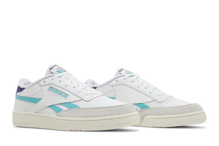 Reebok Club C Revenge 'White Classic Teal' — Footwear White/Classic Teal/Bold Purple