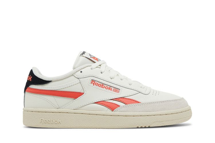 Reebok Club C Revenge 'Chalk Semi Orange Flare' — Chalk/Semi Orange Flare/Core Black
