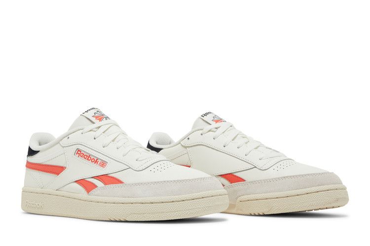 Reebok Club C Revenge 'Chalk Semi Orange Flare' — Chalk/Semi Orange Flare/Core Black
