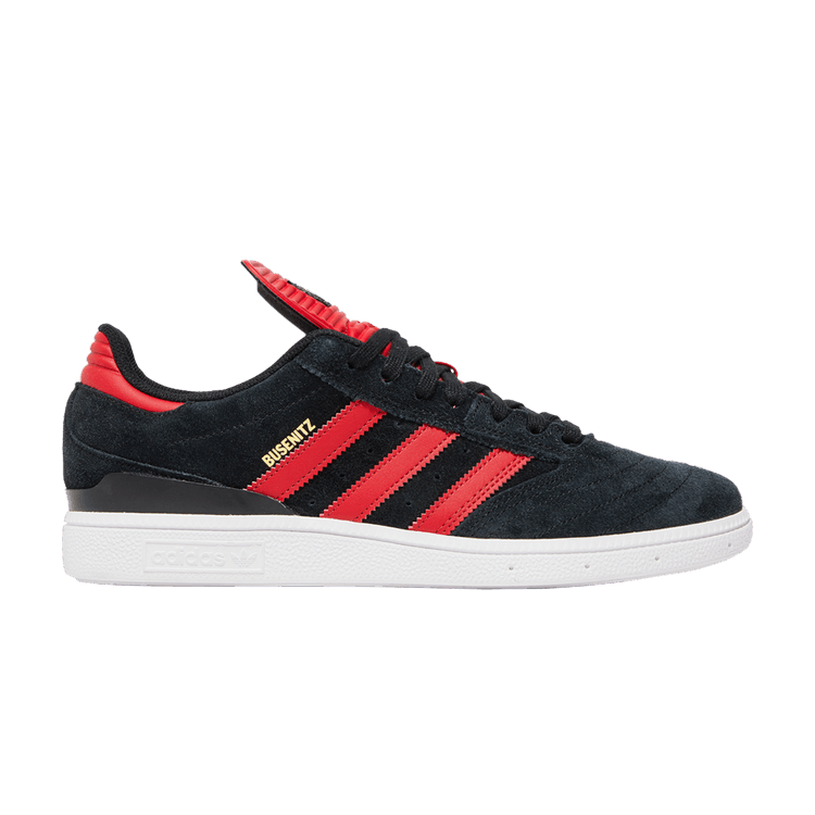 Adidas Busenitz 'Black Scarlet' — Core Black/Scarlet/Gold Metallic