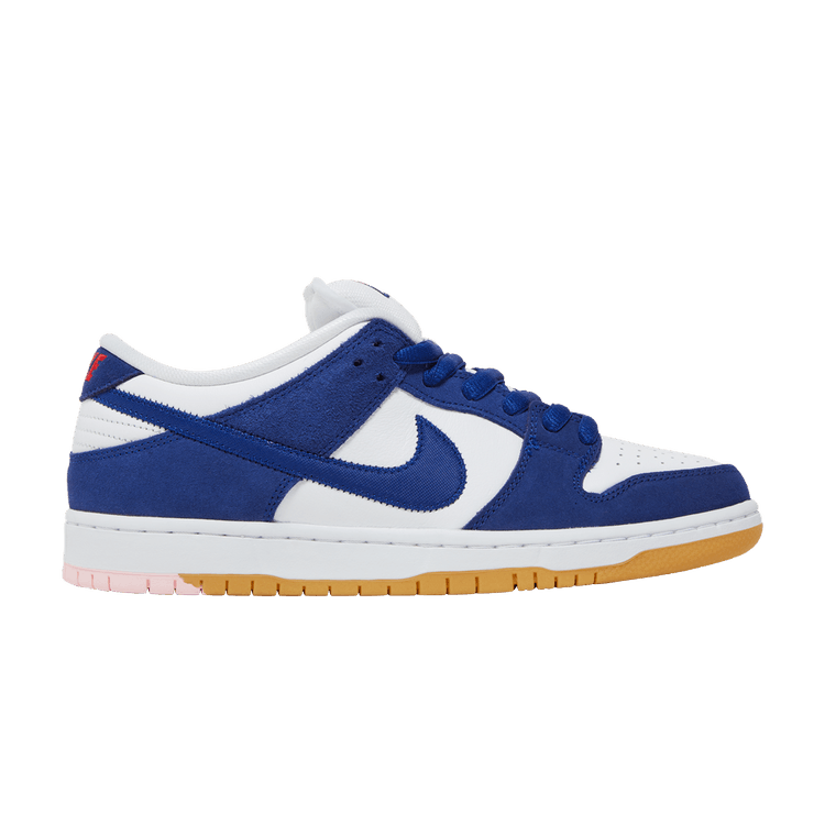 Nike Dunk Low SB 'Los Angeles Dodgers' — Deep Royal Blue/White/Sport Red/Gum Light Brown