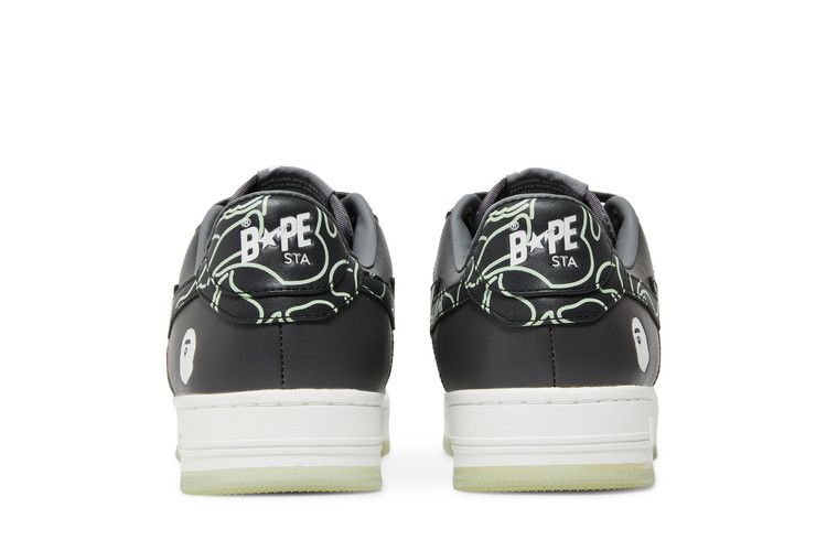 Bapesta 'Text Code Camo - Charcoal' — Charcoal/Dark Grey/White/Green