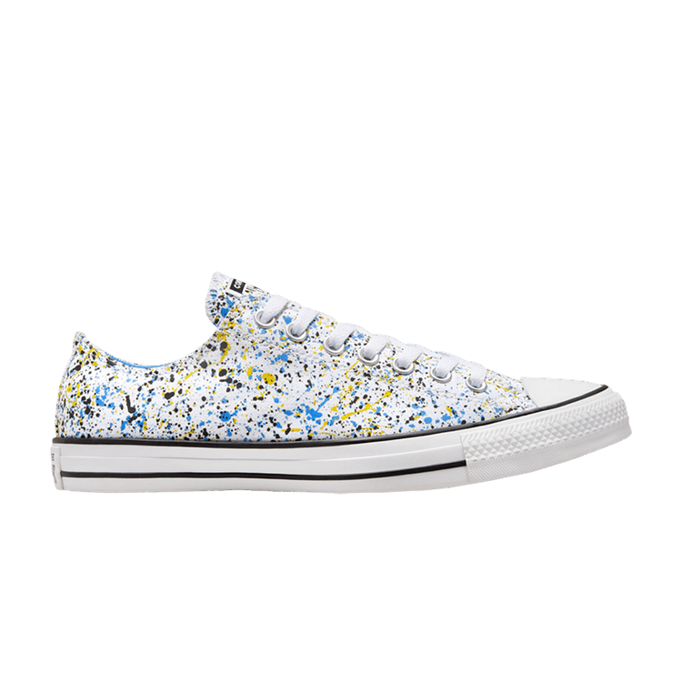 Converse Chuck Taylor All Star Archive Low 'Paint Splatter' — White/Amarillo/University Blue