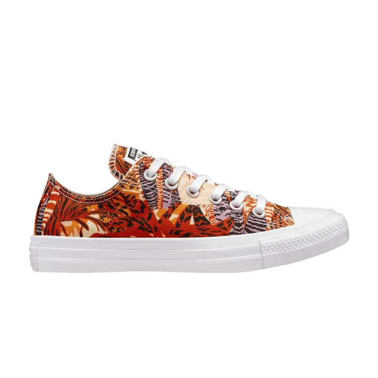 Converse Wmns Chuck Taylor All Star Low 'Tropical Florals' — Mantra Orange/Black/White