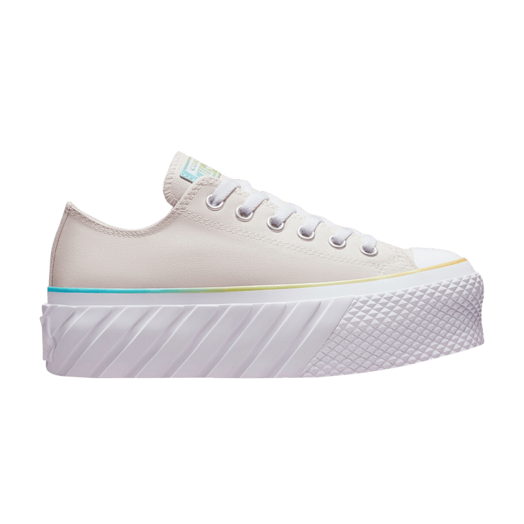 Converse Wmns Chuck Taylor All Star 2X Lift Platform Low 'Gradient' — Pale Putty/White/Baltic Blue