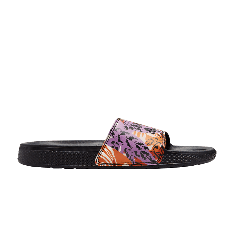 Converse All Star Slide 'Tropical Florals' — Black/Light Curry/Beyond Pink
