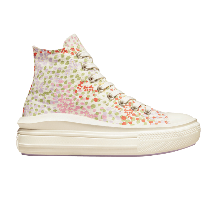 Converse Wmns Chuck Taylor All Star Move Platform High 'Floral' — Egret/Multi/Black