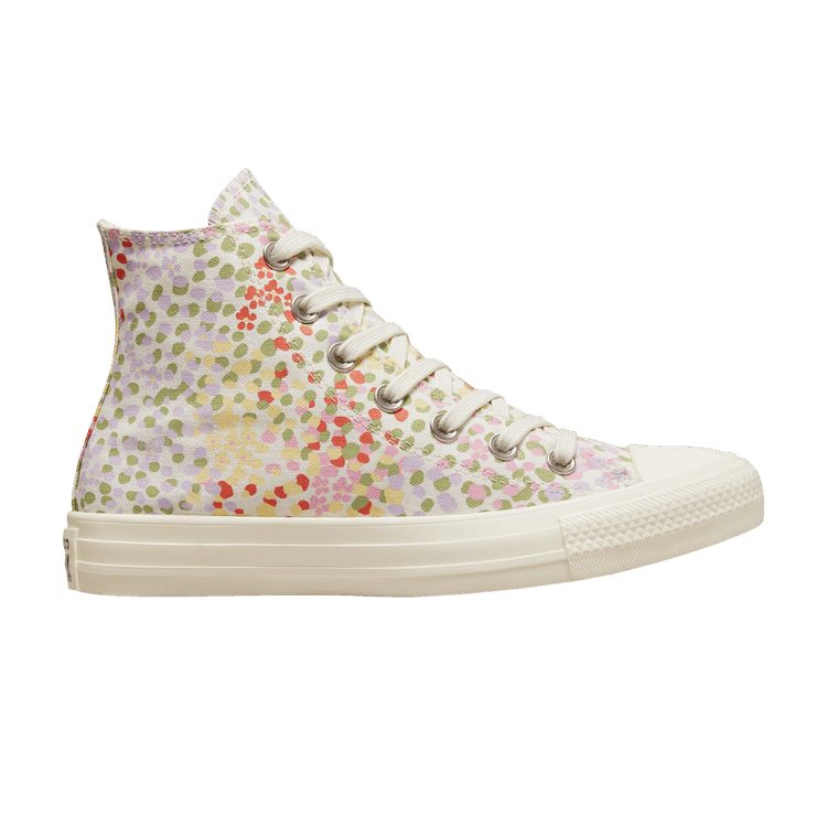 Converse Wmns Chuck Taylor All Star High 'Floral Print - Egret' — Egret/Multi/Black