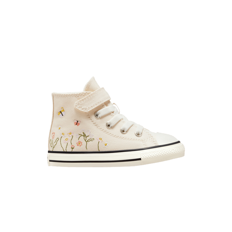 Converse Chuck Taylor All Star Easy-On High TD 'Embroidered Floral Print - Natural Ivory' — Natural Ivory/White/Black