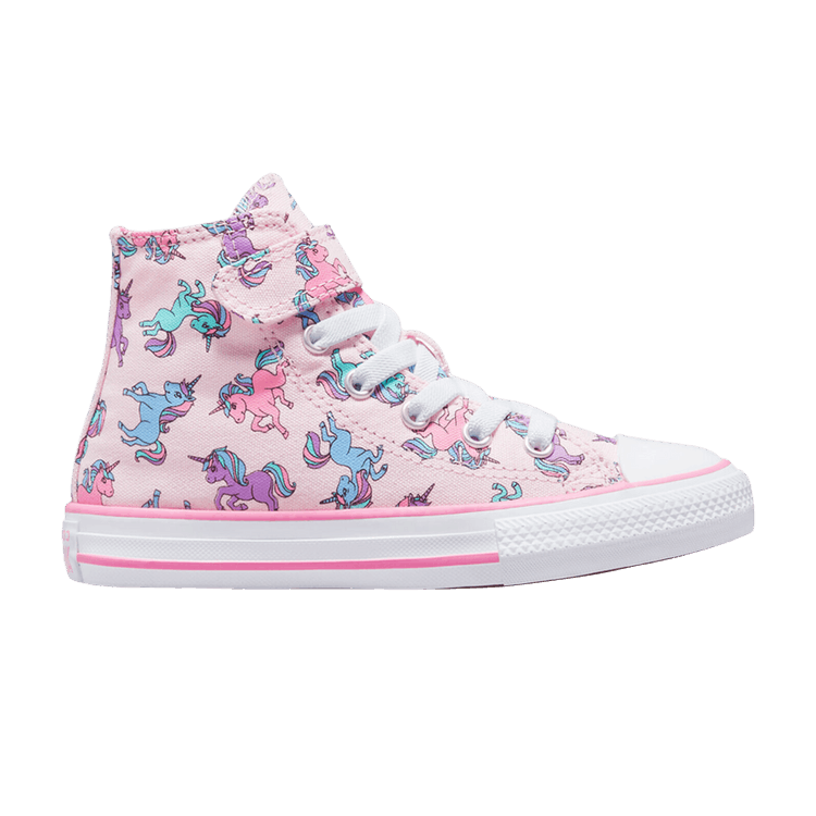 Converse Chuck Taylor All Star High Easy-On PS 'Unicorns' — Pink Foam/Pink/University Blue