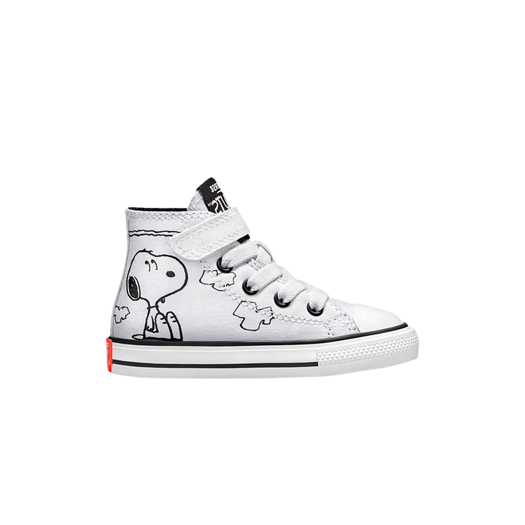 Peanuts x Converse Chuck Taylor All Star Easy-On High TD 'Snoopy and Woodstock' — White/Black/Signal Red