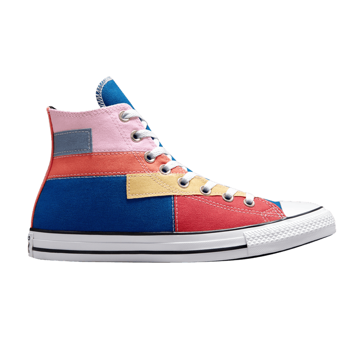 Converse Chuck Taylor All Star High 'Patchwork' — Dark Marina Blue/Pink Foam