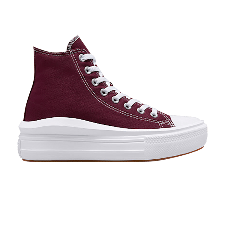 Converse Wmns Chuck Taylor All Star Move Platform High 'Dark Beetroot' — Dark Beetroot/White/White