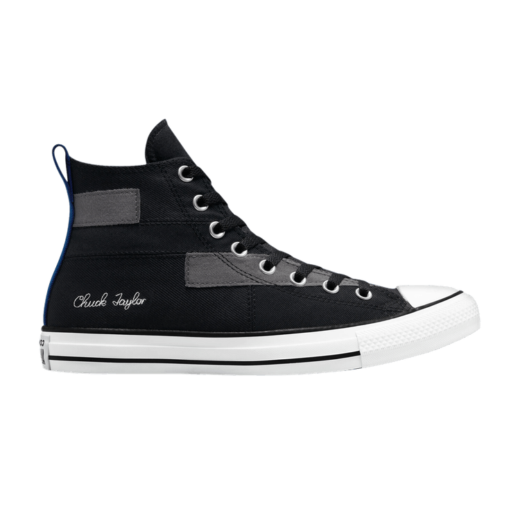 Converse Chuck Taylor All Star High 'Desert Patchwork - Black' — Black/Blue/White