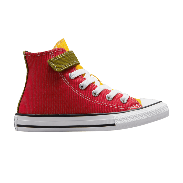 Converse Chuck Taylor All Star Easy-On High PS 'Twill Color-Blocked' — Blue/Red/White
