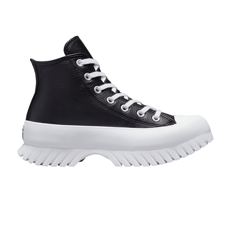 Converse Chuck Taylor All Star Lugged 2.0 Leather High 'Black White' — Black/Egret/White