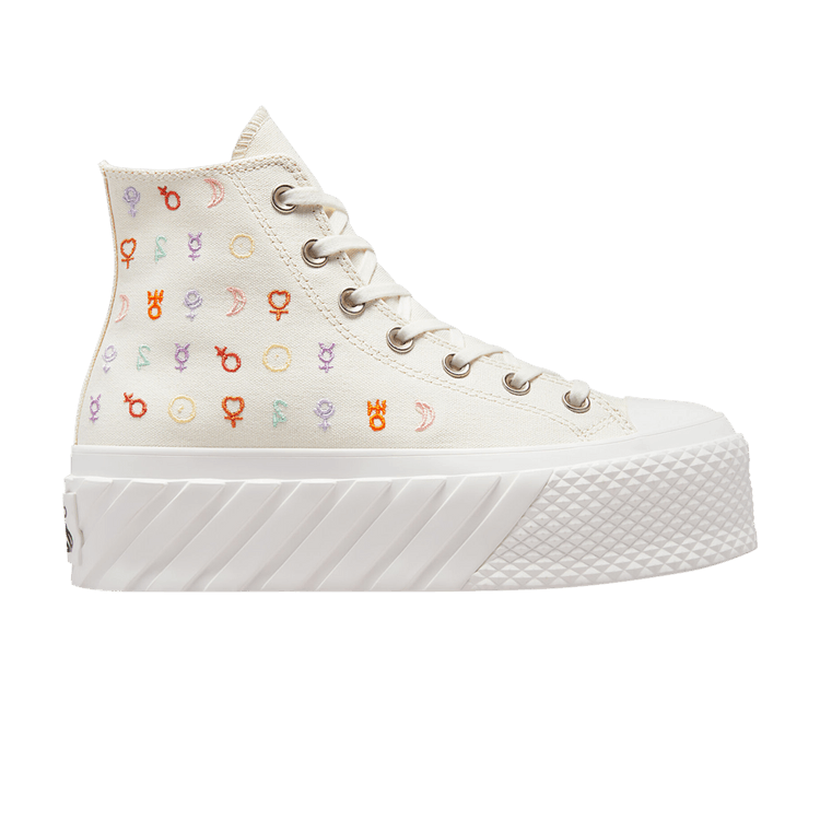 Converse Wmns Taylor All Star Lift 2X Platform High 'Mystic Symbols' — Egret/Vintage White