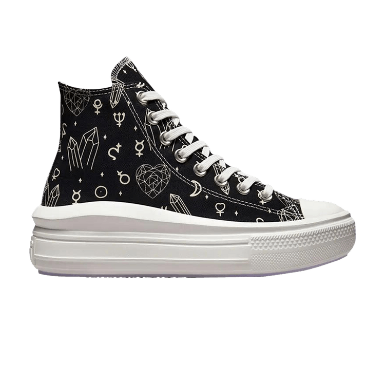 Converse Wmns Chuck Taylor All Star Move High 'Mystic Crystals' — Black/White