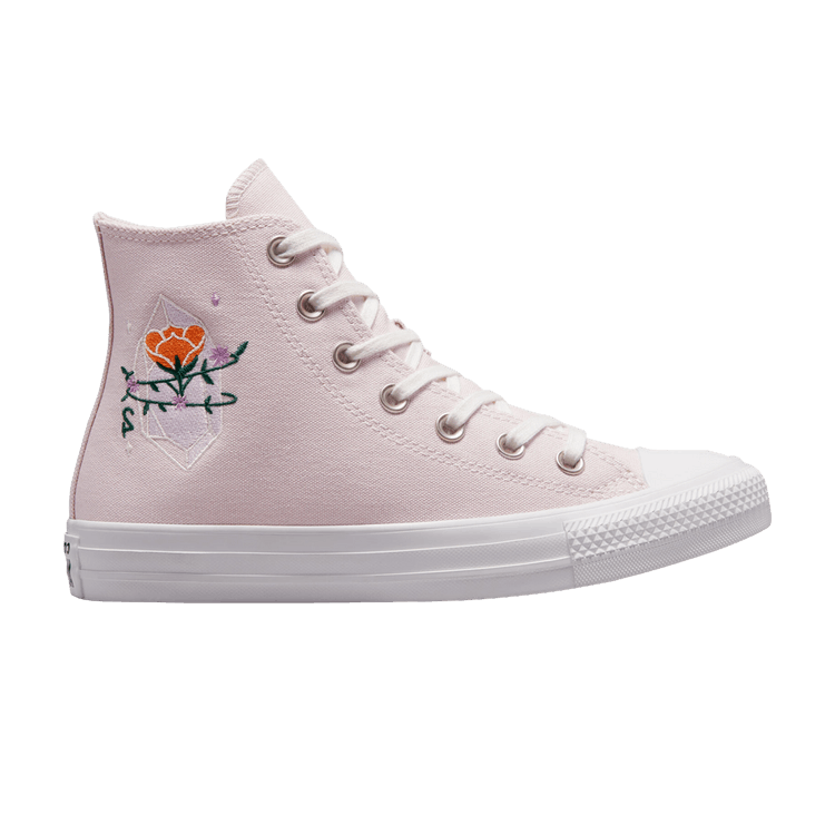 Converse Wmns Chuck Taylor All Star High 'Embroidered Crystals' — Barely Rose/Vintage White