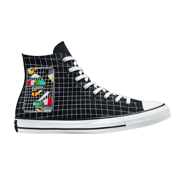 Converse Chuck Taylor All Star High 'Color Grid' — Vintage White/Multi/Warm Tan