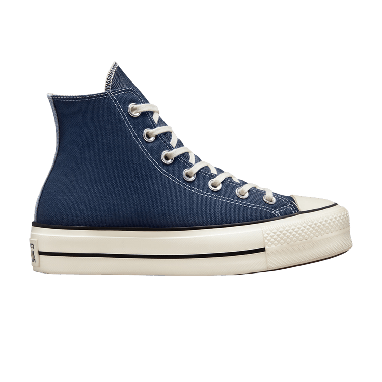 Converse Wmns Chuck Taylor All Star Lift Platform High 'Denim - Navy' — Navy/Egret/Sunrise Pink