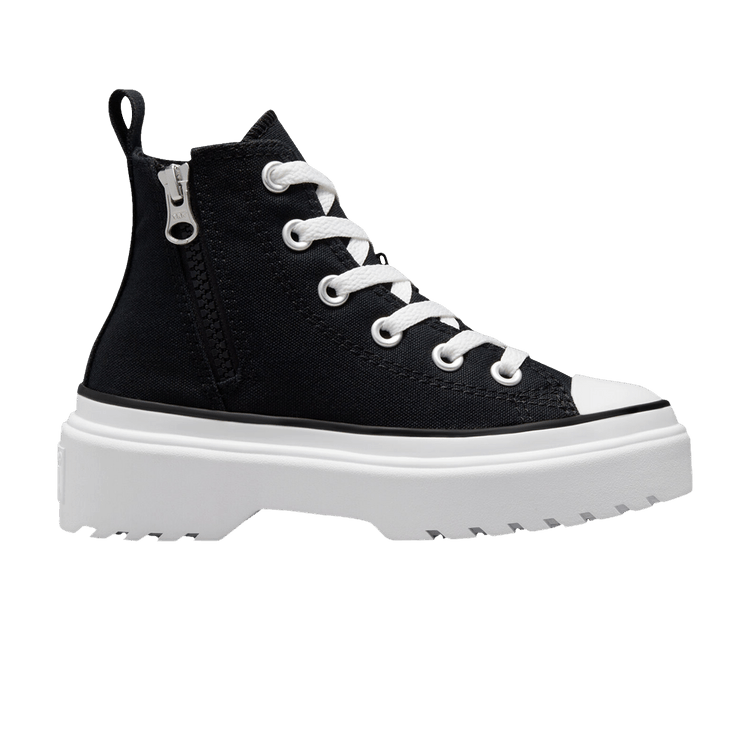 Converse Chuck Taylor All Star Lugged Lift Platform High PS 'Black White' — Black/Black/White