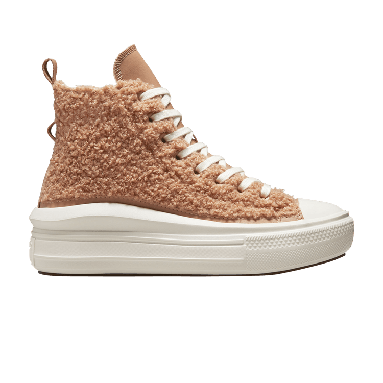 Converse Wmns Chuck Taylor All Star Move Platform High 'Sherpa - Champagne Tan' — Champagne Tan/Egret/Egret