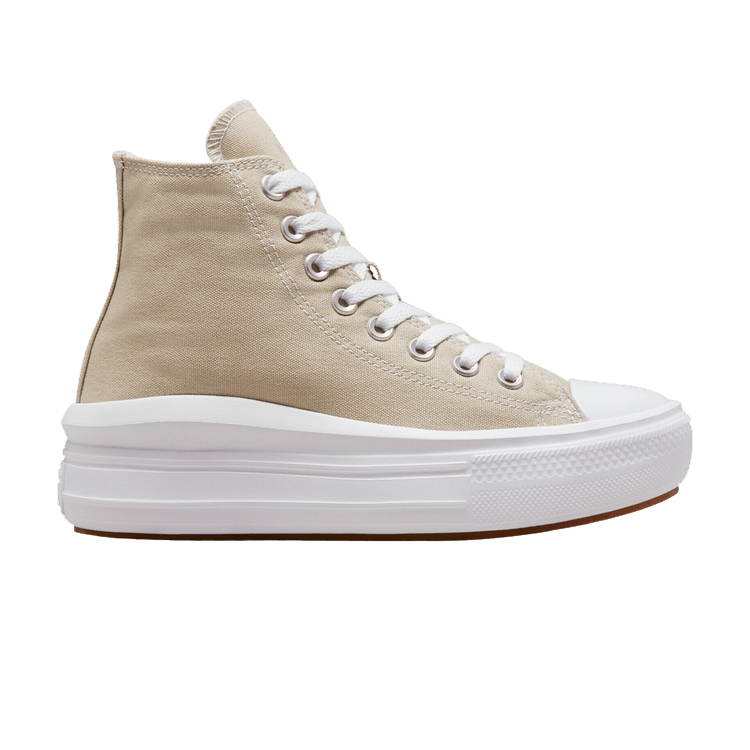 Converse Wmns Chuck Taylor All Star Move Platform High 'Beach Stone' — Beach Stone/White/Beach Stone