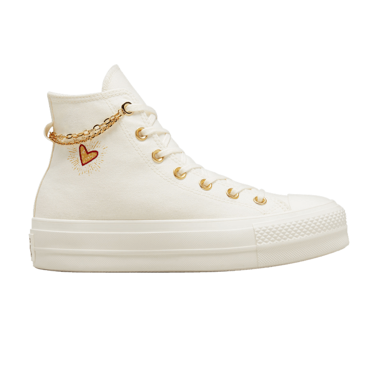Converse Wmns Chuck Taylor All Star High 'Valentine's Day 2023' — Egret/Thriftshop Yellow