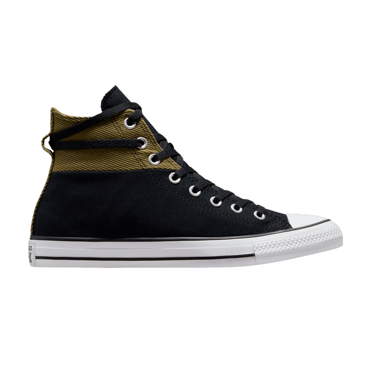 Converse Chuck Taylor All Star High 'Crafted Patchwork - Black Cosmic Turtle' — Black/Cosmic Turtle/Pale Putty