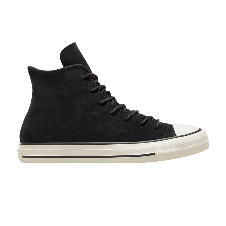 Converse Wmns Chuck Taylor All Star High 'Mono Suede - Black' — Black/Black/Egret