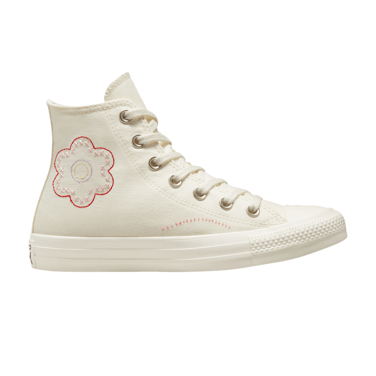 Converse Wmns Chuck Taylor All Star High 'Crafted Patchwork' — Egret/Sunrise Pink/Black