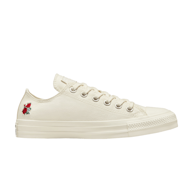 Converse Wmns Chuck Taylor All Star Low 'Embroidered Bouquets' — Egret/Egret/Sunrise Pink