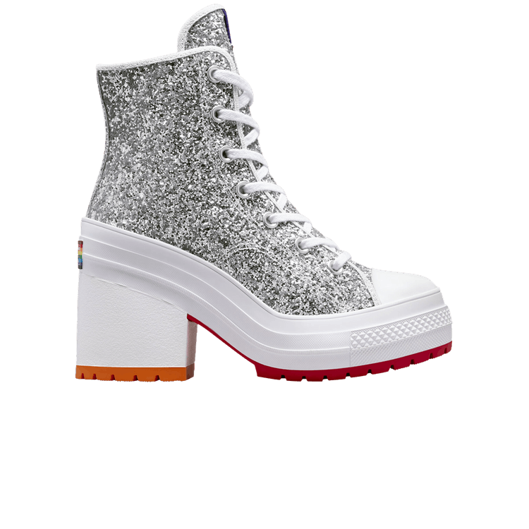 Converse Chuck 70 De Luxe Heel High 'Pride - Proud to Be' — Silver/Red/Court Purple