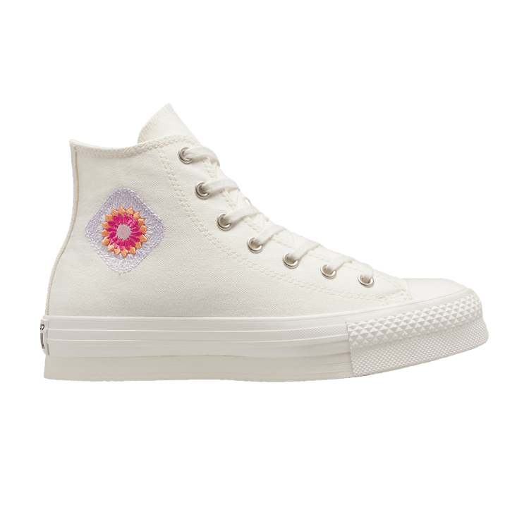 Converse Chuck Taylor All Star EVA Lift Platform High GS 'Festival Florals' — Egret/Vintage White