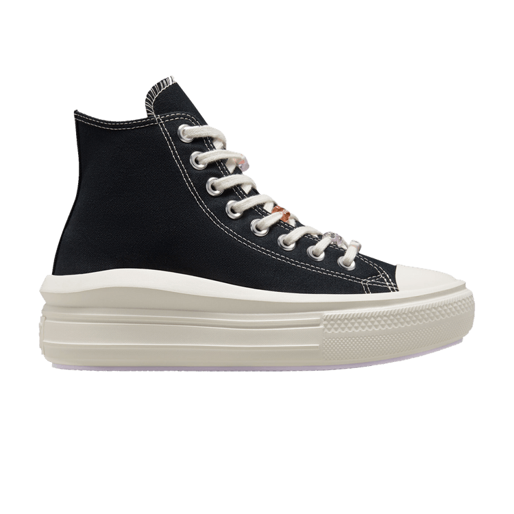 Converse Wmns Chuck Taylor All Star Move Platform High 'DIY Beads' — Black/Egret/Vapor Violet