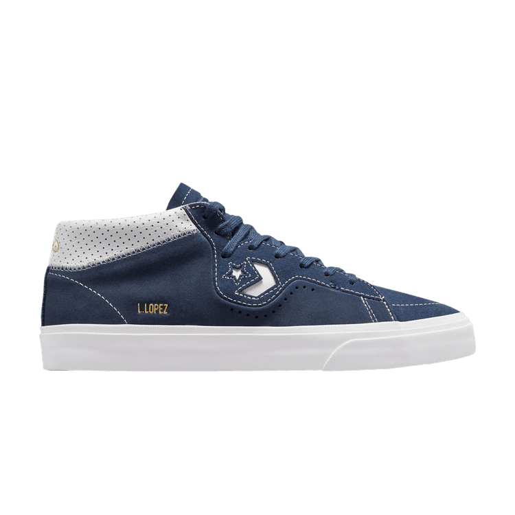 Converse Louie Lopez Pro Mid Suede 'Navy' — Navy/White/Navy