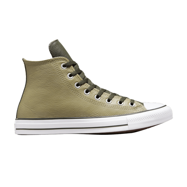Converse Chuck Taylor All Star Leather High 'Mossy Sloth Green' — Mossy Sloth Green/Cave Green