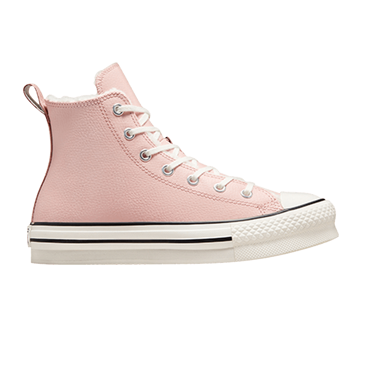Converse Chuck Taylor All Star Lift Platform High GS 'Sherpa - Pink Sage' — Pink Sage/Vintage White/Black