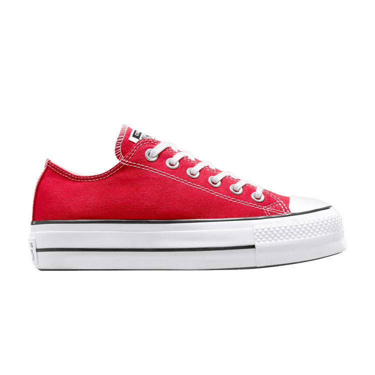 Converse Wmns Chuck Taylor All Star Lift Platform Canvas Low 'Red White' — Red/White/Black