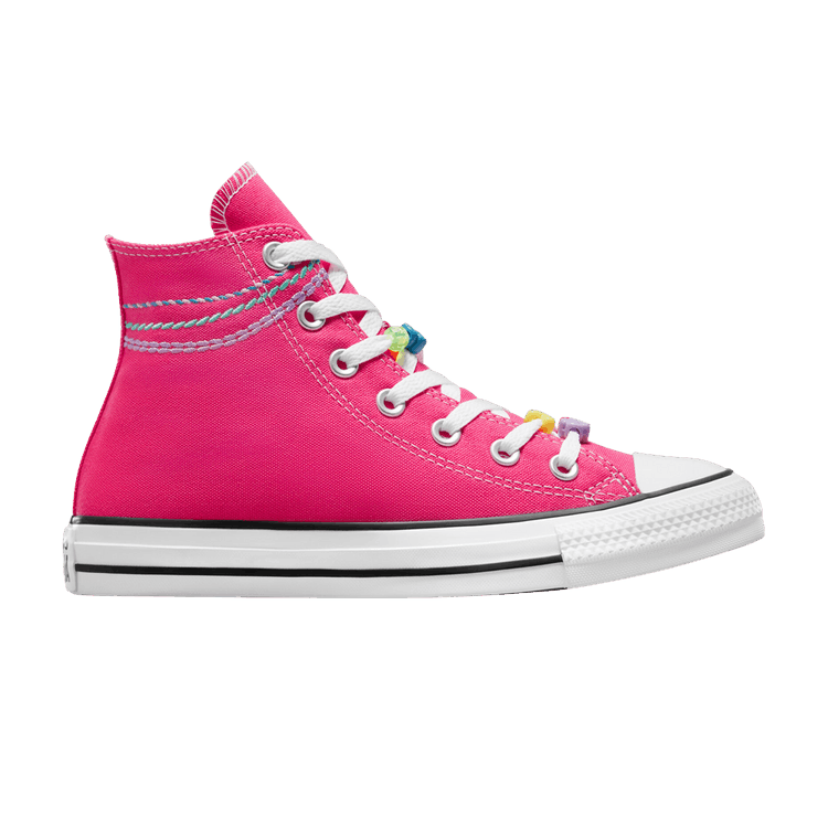 Converse Wmns Chuck Taylor All Star High 'Embroidered Bracelet' — Astral Pink/Astral Pink/White
