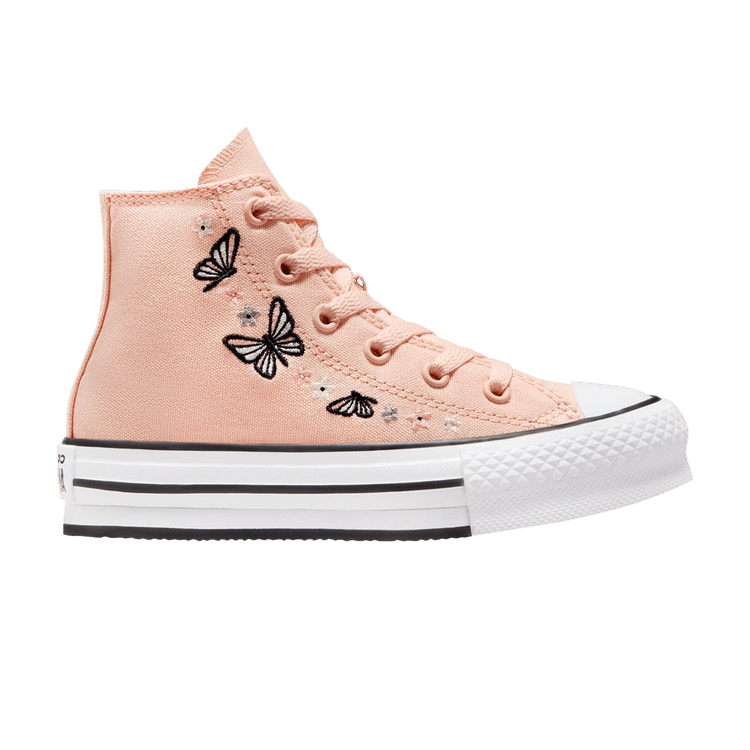 Converse Chuck Taylor All Star EVA Lift High PS 'Butterflies' — Soft Peach/White/Black