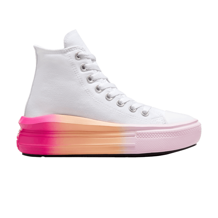 Converse Chuck Taylor All Star Move Platform High GS 'Bright Ombre' — White/Stardust Lilac