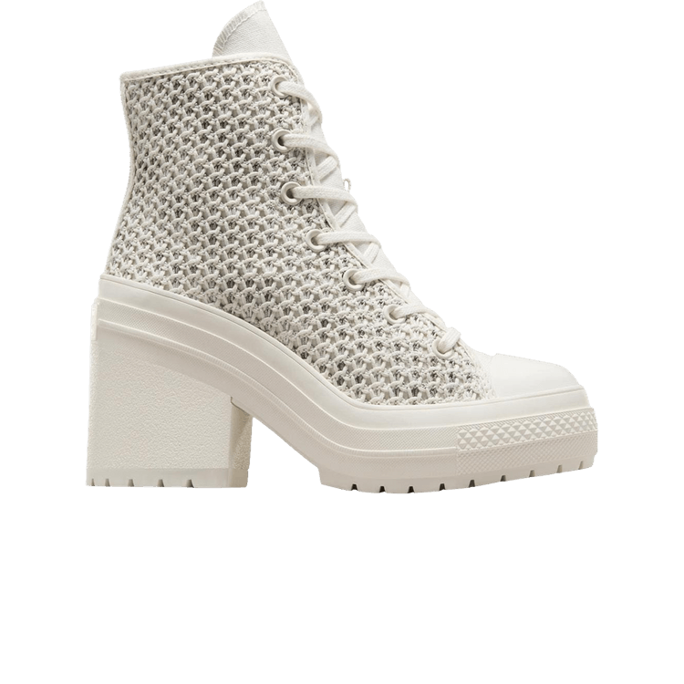 Converse Chuck 70 De Luxe Heel High 'Egret Knit' — Egret/Egret/Egret